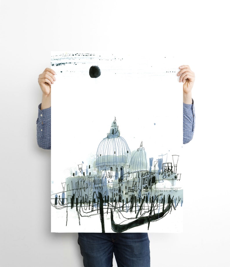 Venice poster, Italian Minimalist wall art image 2