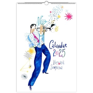 Illustrated Wall calendar 2025 (US & CA only)