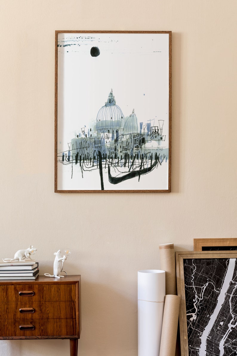 Venice poster, Italian Minimalist wall art image 3