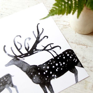 On Sale! Deer Print Nursery Wall Decor Minimalist Poster