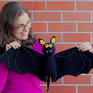MUSTER: Amigurumi Fledermaus Muster • Halloween • Gehäkeltes Plüschtier • DIY Projekt • Digitaler Download PDF