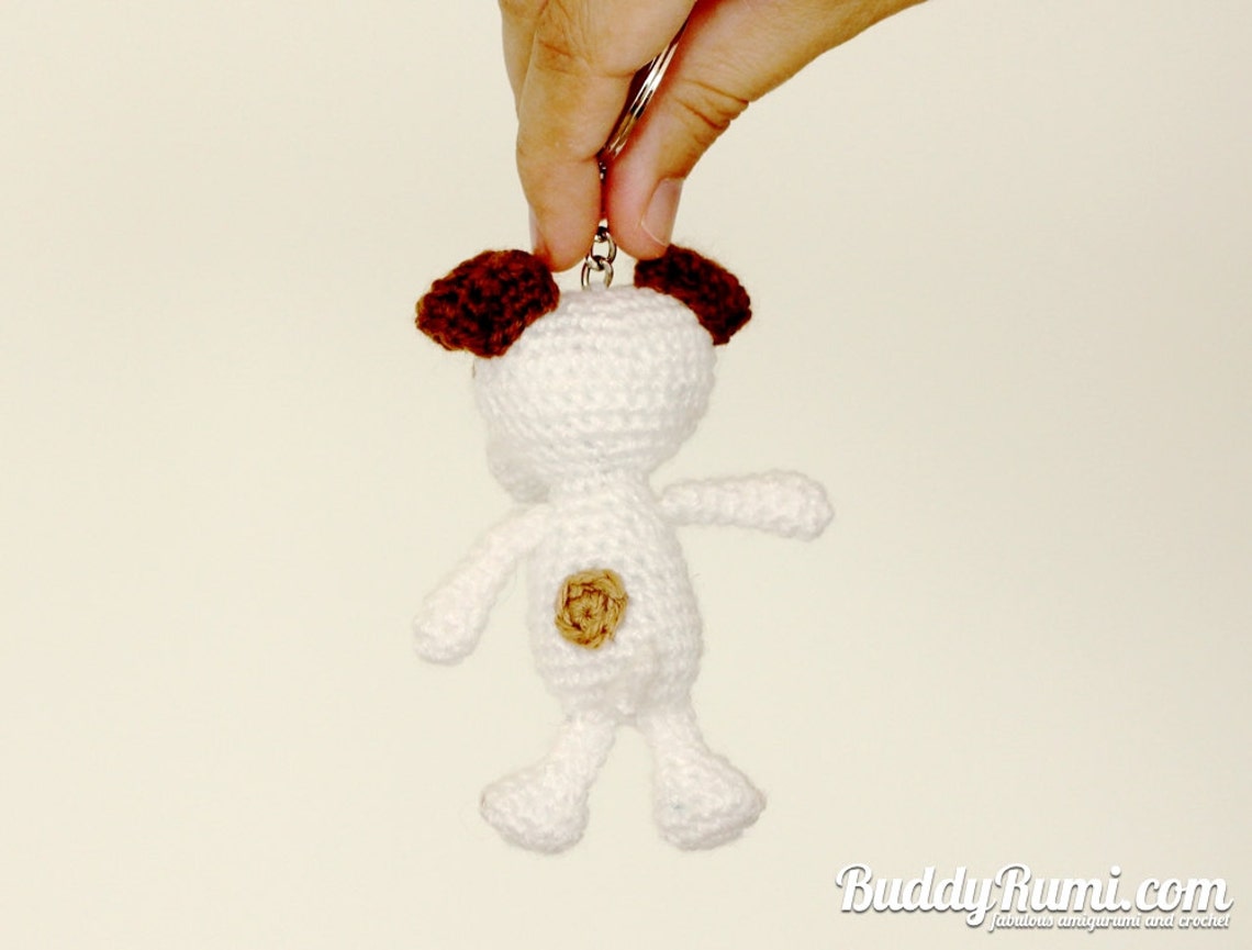 PATTERN Amigurumi Crochet Dog Keychain Pattern PDF File Etsy