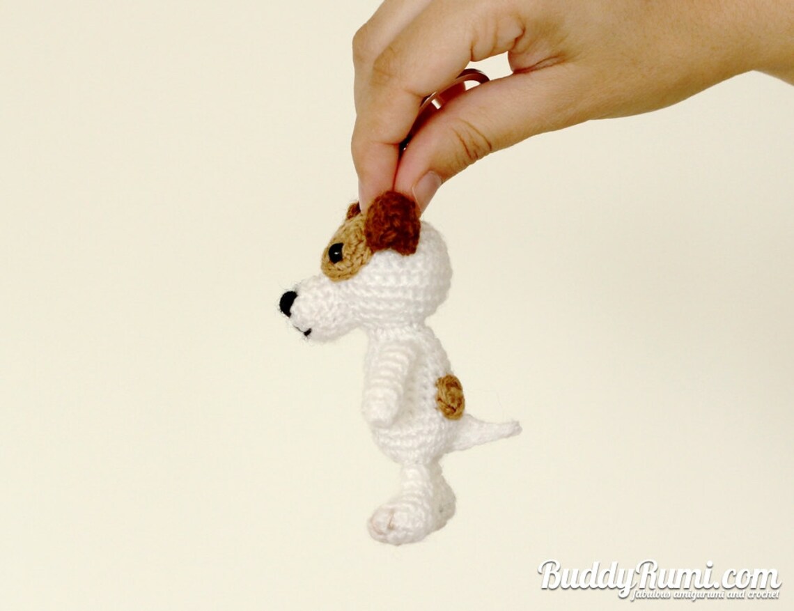 PATTERN Amigurumi Crochet Dog Keychain Pattern PDF File Etsy