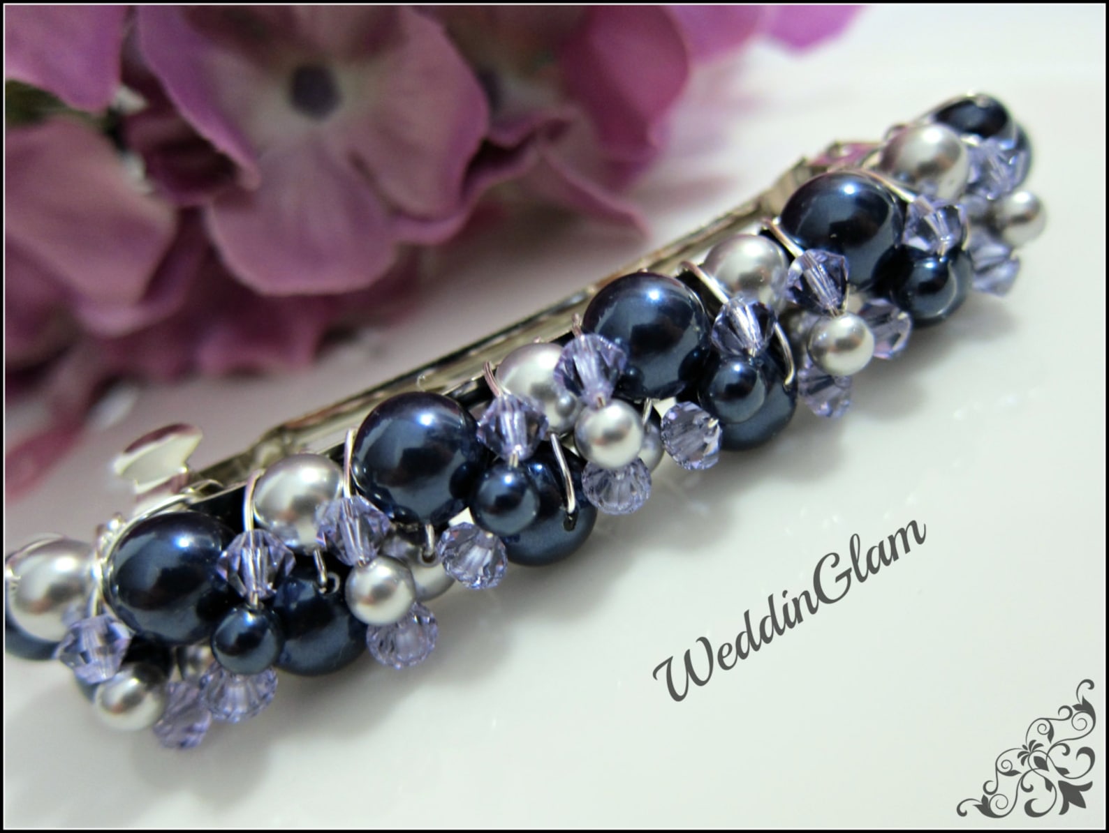 Pearl Barrette Wedding Hair Accessories Bridesmaid Hair Etsy