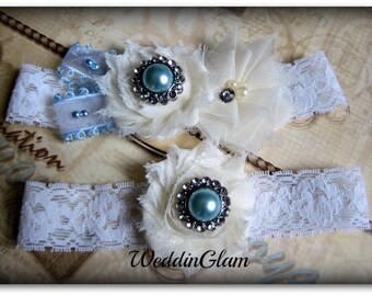 Lace Bridal Garter, Vintage garter, toss garter, Bridal gift, Bridal garter, chiffon garter, Ivory Garter, Garter Belt