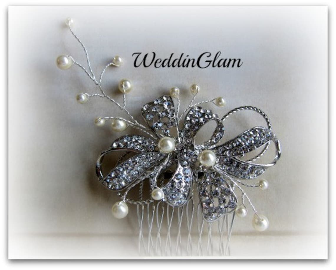 Wedding Hair Accessorieswedding Fascinator Bridal Hair Comb Etsy