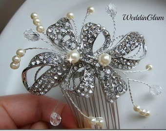 Wedding hair piece Pearl bridal hair comb Wedding hair comb Bridal hair accessories Wedding hair jewelry Bridal comb Wedding headpiece pearl