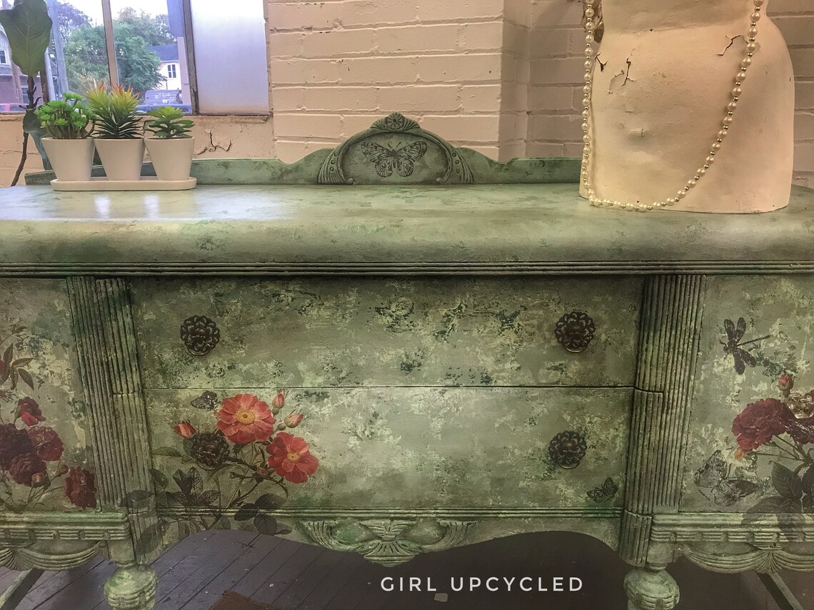 Mesa de consola de aparador buffet vintage Gabinete de entrada | Etsy