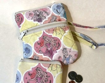 Girl's Crossbody Bag, Princess Bag, Princess Coin Purse, Small Girl's Purse, Pink Purse, Princess Toddler Bag