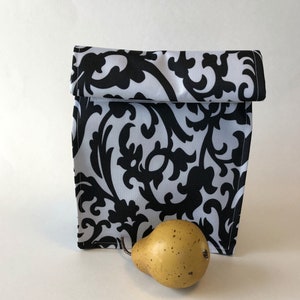 Sac à lunch pour femme, Sac à lunch en toile, Sac à lunch de style sac en papier, Sac à lunch lavable, Cadeau pour elle. Sac à lunch plié, cadeau pour femme,