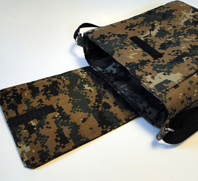 Shoulder Strap Brown Camo Duck Canvas Gift for Him Book Bag Child/'s Bag Messenger Bag Adult Bag Crossbody Strap