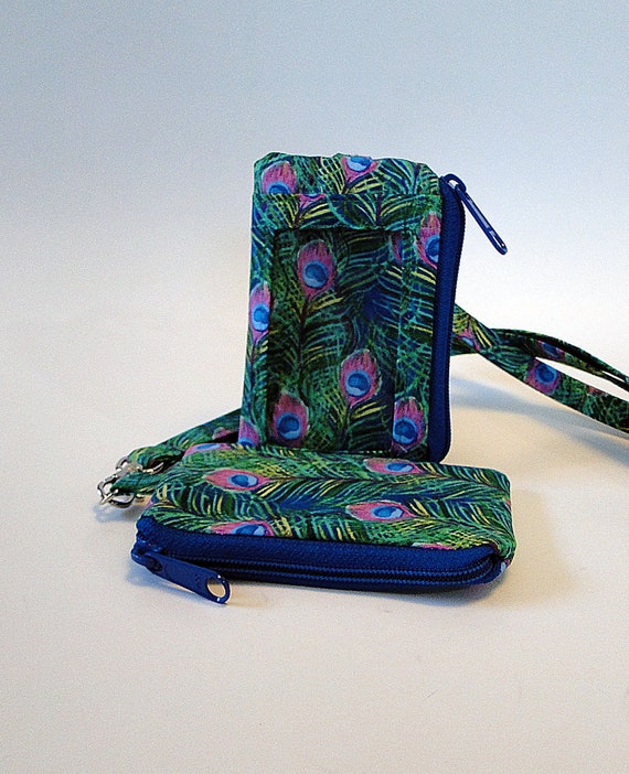 Coin Purse The Peacock Peacock Feather Spainting wallet change Purse with Zipper Wallet Coin Pouch Mini Size Cash Phone Holder