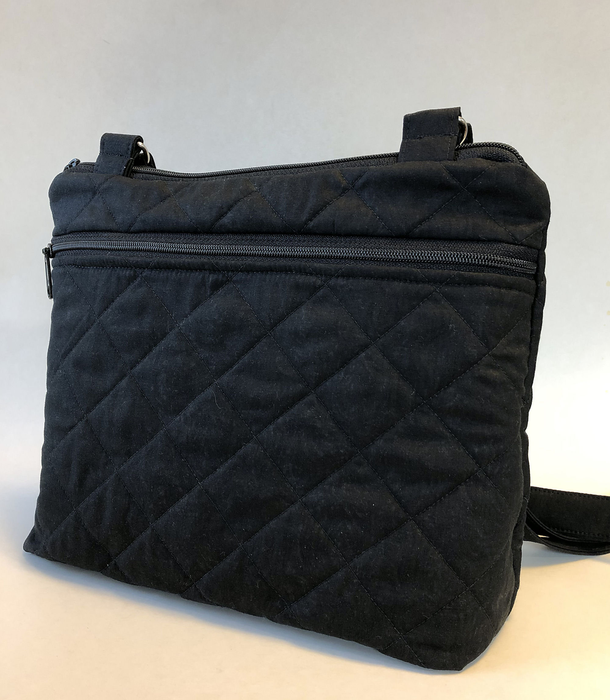 Crossbody Bag Bolso acolchado negro Bolso negro acolchado Etsy España