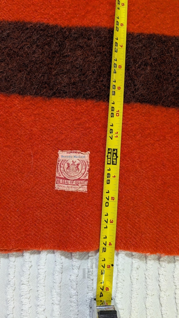 Hudson Bay Point Trapper Blanket, Red Double Uncut Extra Long