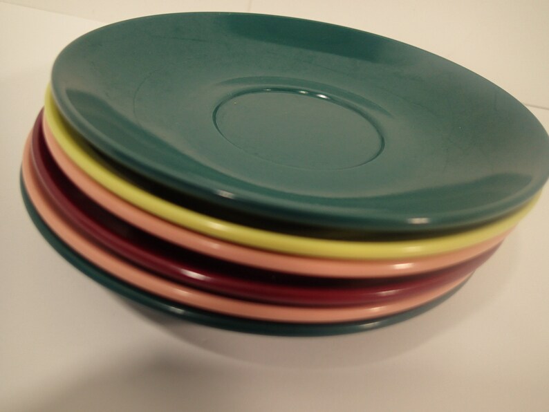 Vintage Melmac Mallo Ware Saucers All the Wonderful Etsy