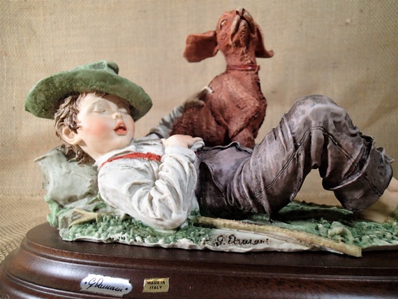 置物 g. Armani Giuseppe Armani DOG CHILDREN g. Armani Giuseppe Armani DOG CHILDREN Armani Dog Figurine - Etsy
