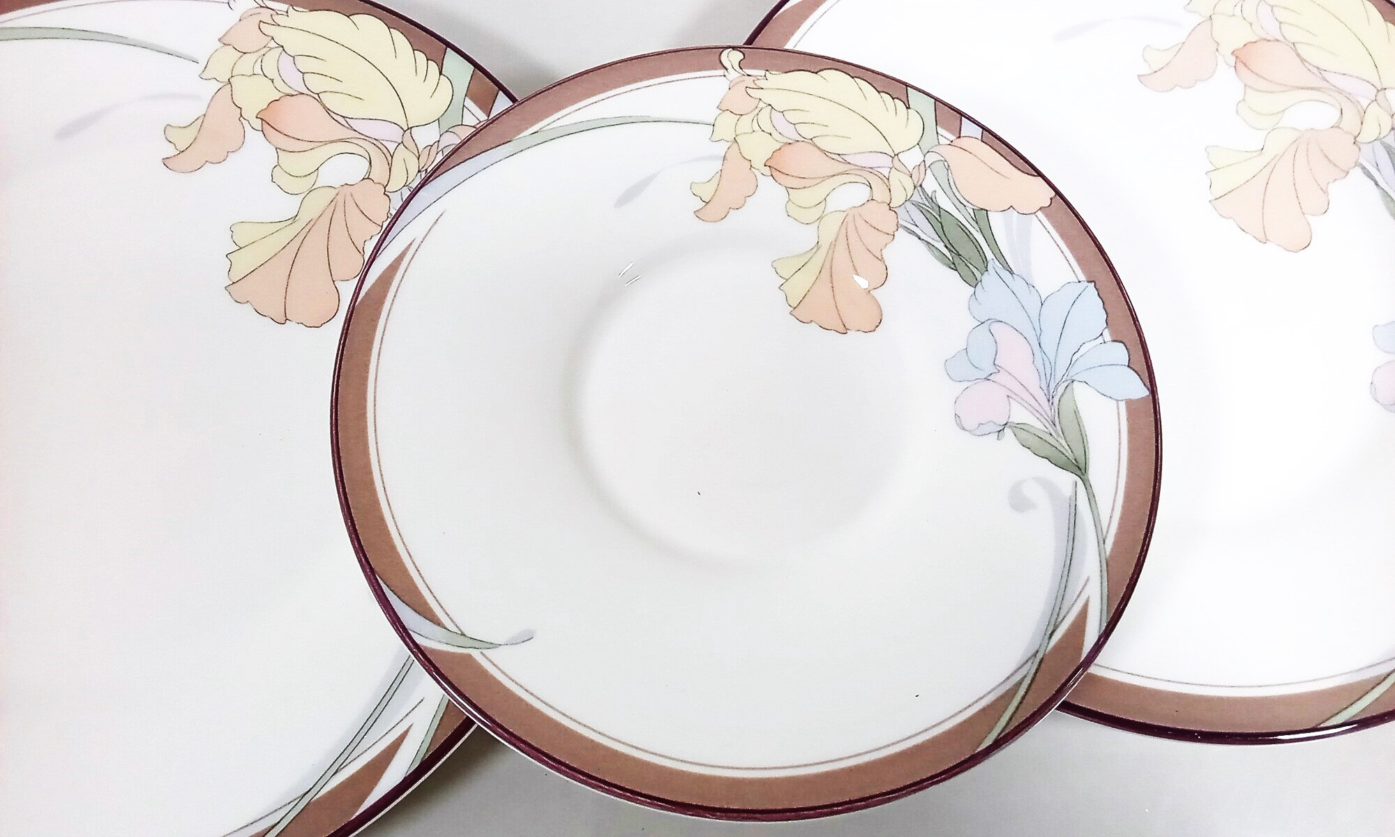 Noritake New Decade Cafe Du Jour Dinnerware: Retro Iris Floral - Etsy