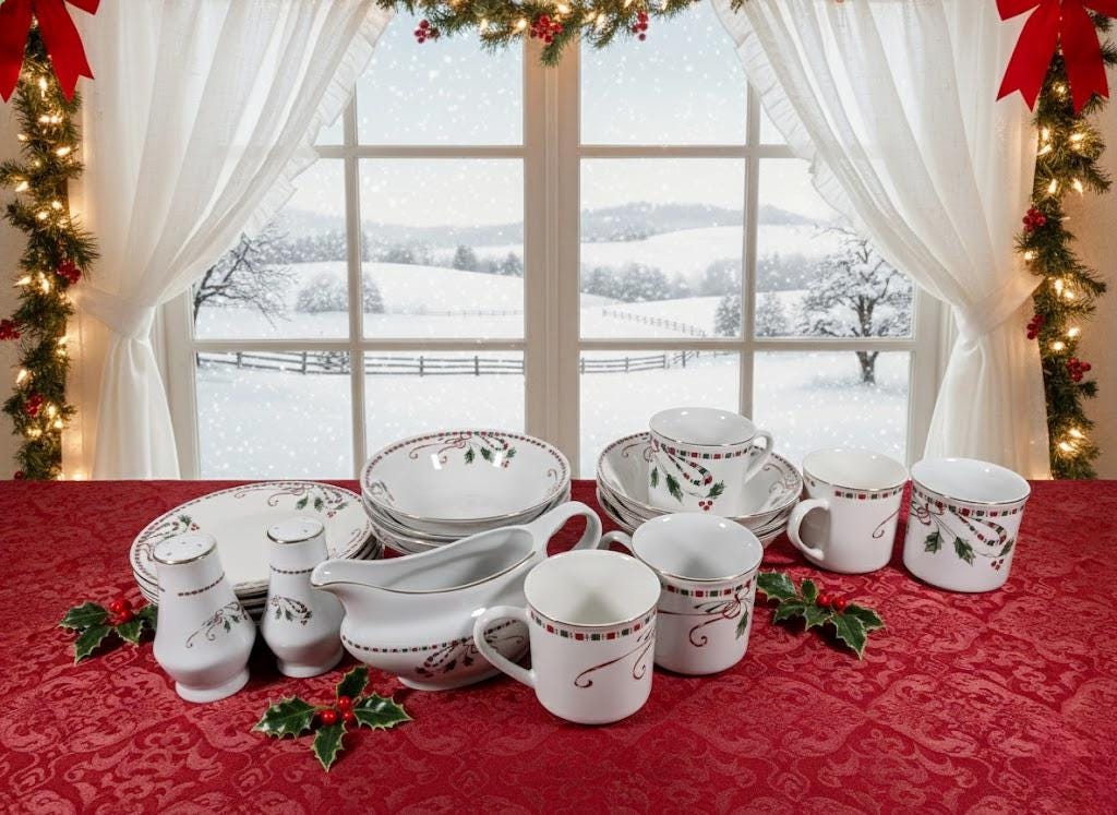 Gibson Christmas Dinnerware - Etsy