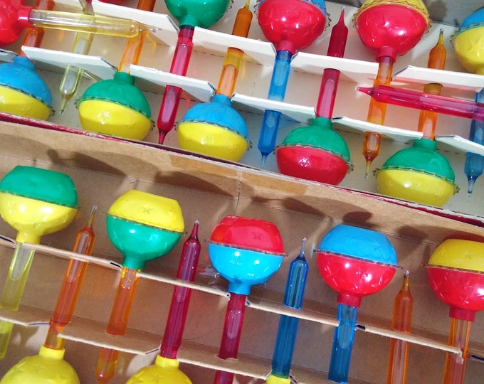 Set of 22 Noma Snap on Bubble Light Replacements From the 1940's 1950's