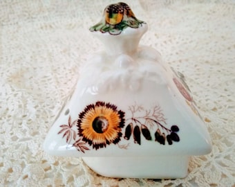 Mason’s Friarswood Teapot Lid – Diamond Shape – Acorn Knob – Replacement Ironstone Lid