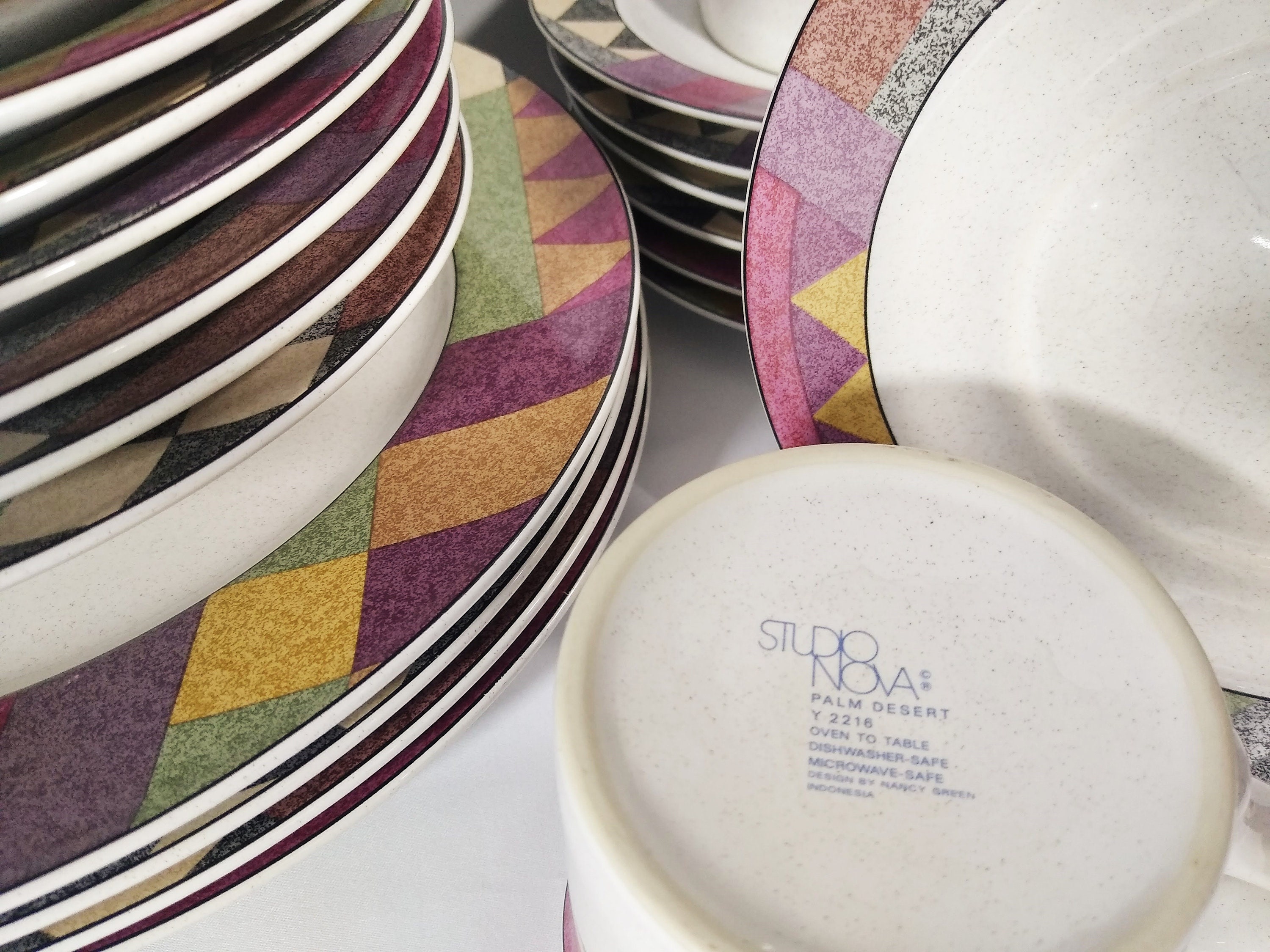 Studio Nova Palm Desert Dinnerware 25 Pieces Dinner - Etsy Canada