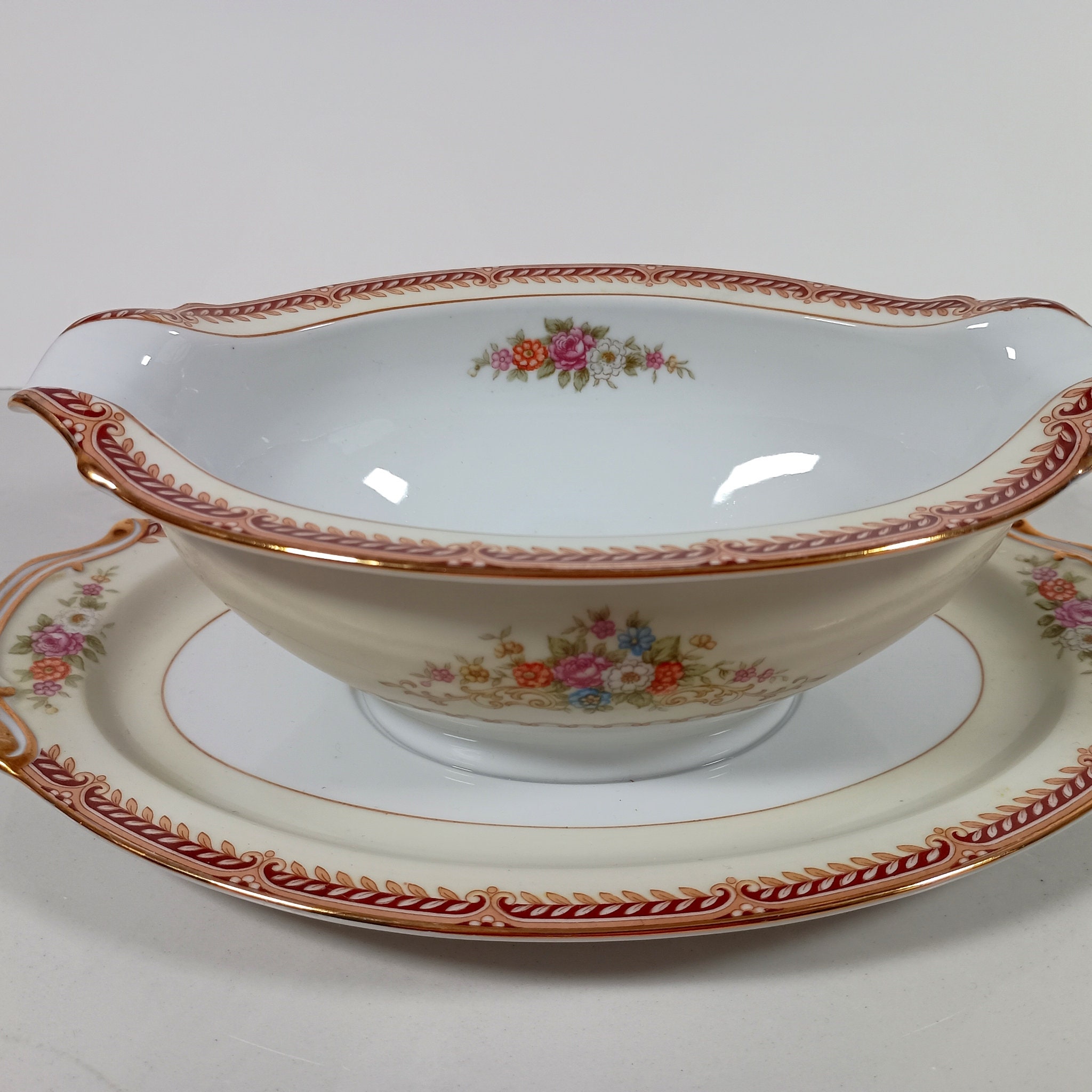 Vintage Rose China Japan (noritake) RO6 91 Piece Fine China