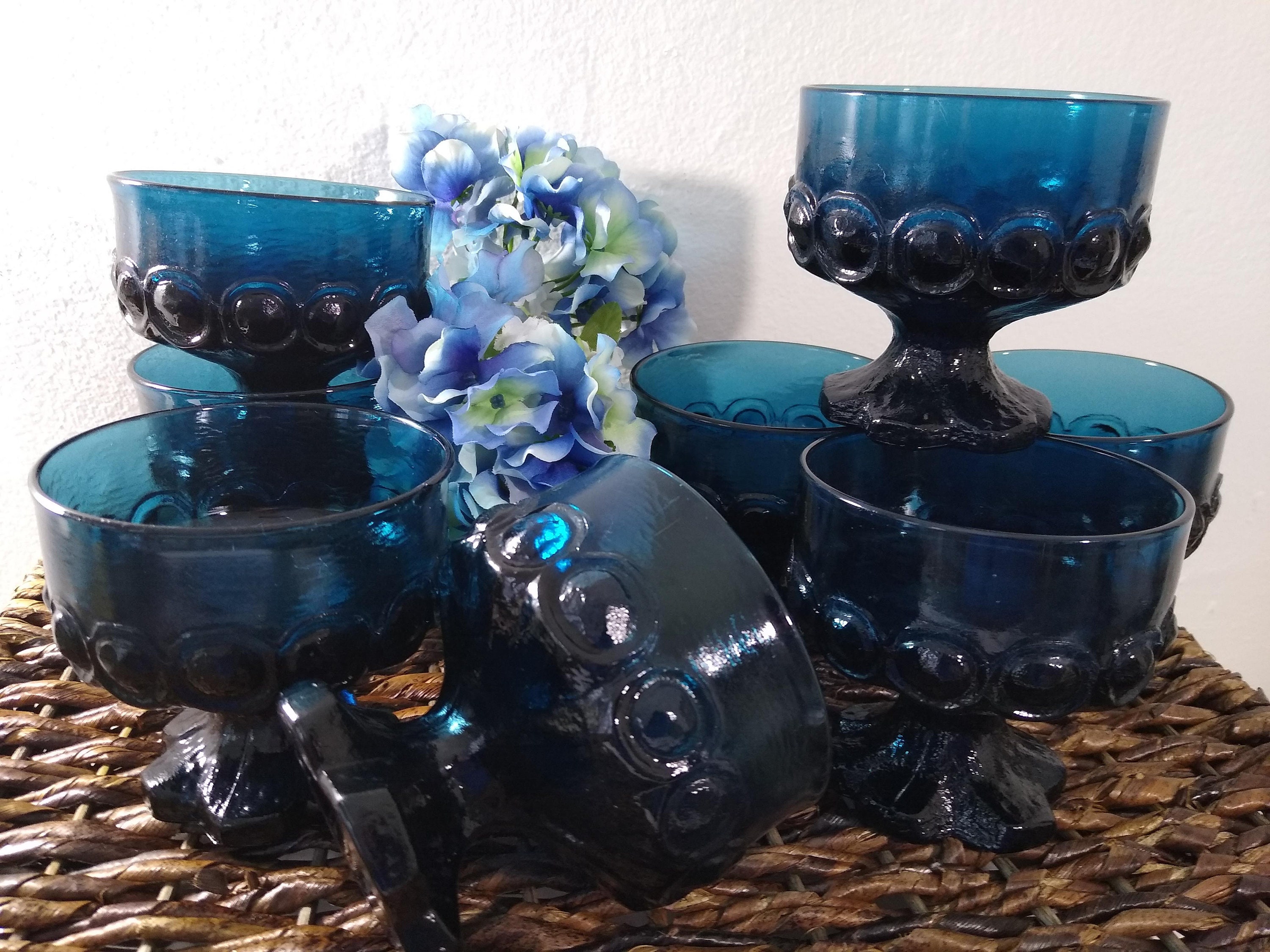 Vintage Franciscan 1971-1973 Madeira Dark Blue ChampagneTall Sherbet Glass