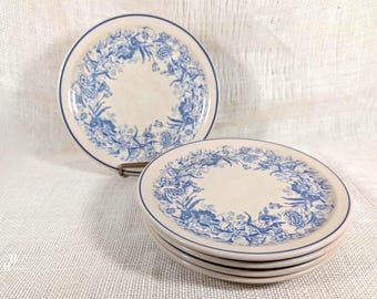 Shenango Inca Ware Avon Blue 9" Restaurant Ware Plates Set of 5
