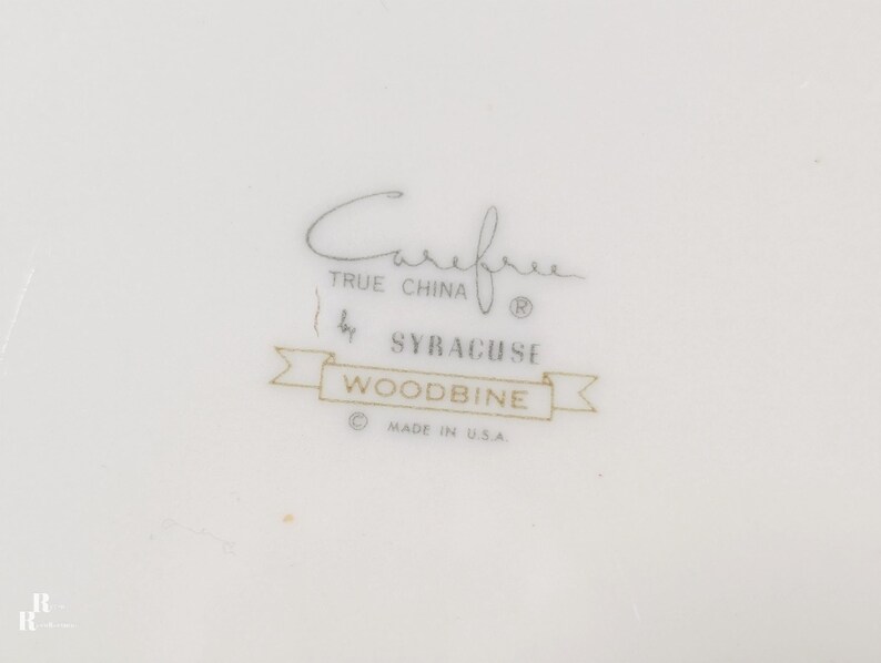 Mid‑century Syracuse China Woodbine backstamp