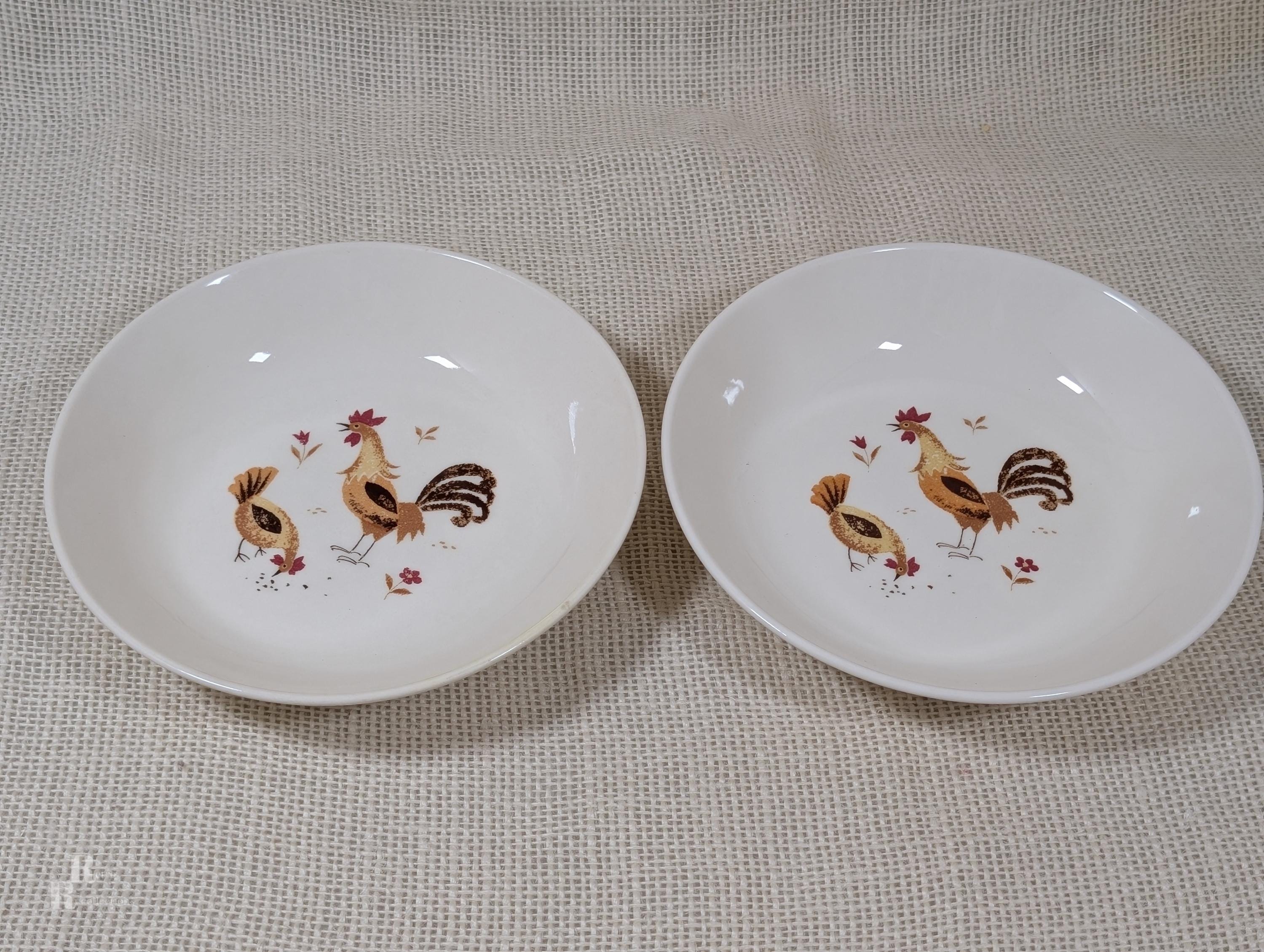 Taylor Smith Taylor Break O' Day Dinnerware, Farmyard Roosters