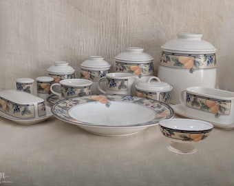Mikasa Intaglio Garden Harvest Stoneware Replacement Pieces, Fruit Border Cream Body