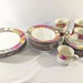 MamboCat Lila Baita Lot de 6 assiettes à gâteaux en faïence robuste pour 6 personnes, design en