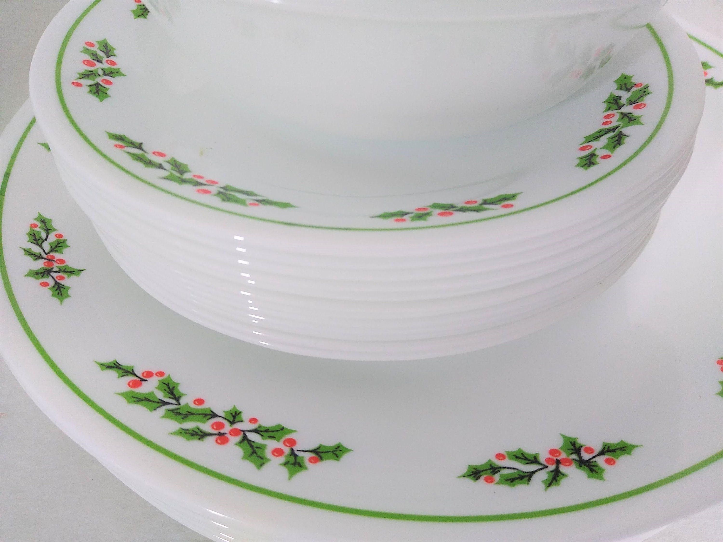 Corelle Holly Days Christmas Holiday Dinnerware Set service Etsy