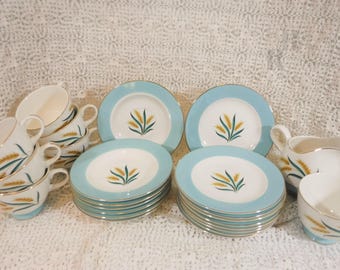 Mid‑century Viking International DS Golden Wheat Dinnerware Sets of 2