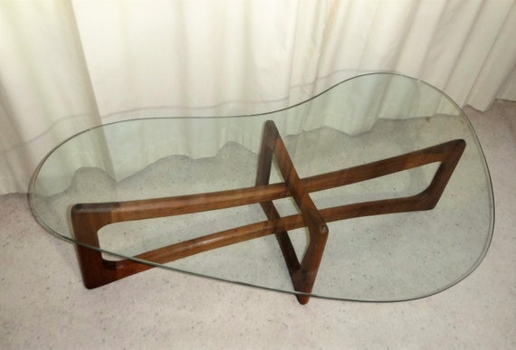 Adrian Pearsall Ribbon Coffee Table Boomerang Glass Top Free Adrian Pearsall Ribbon Coffee Table