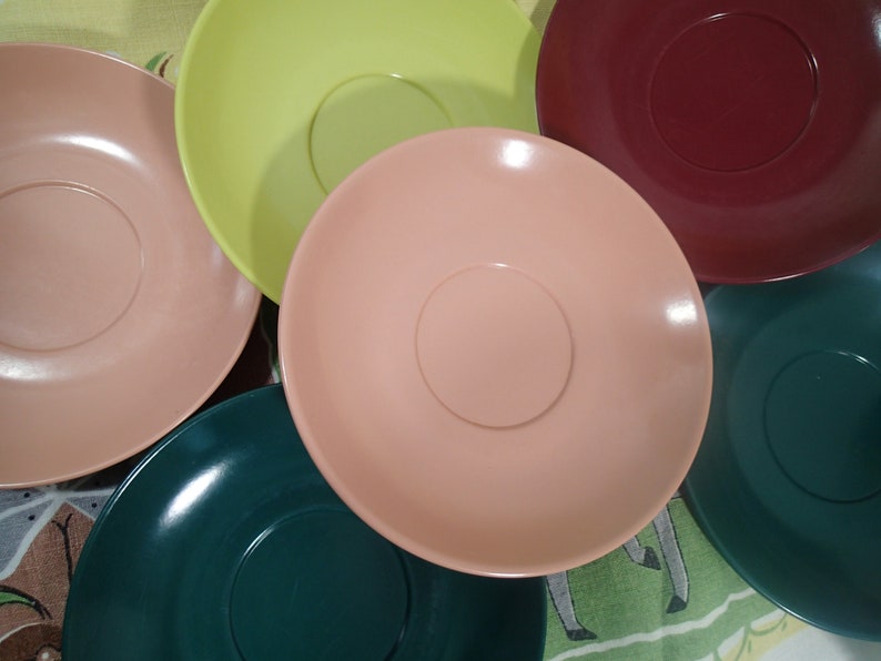 Vintage Melmac Mallo Ware Saucers All the Wonderful Etsy