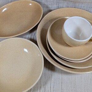 Eva Zeisel Red Wing Town and Country Sand Glaze MCM Place Setting or Comma Dish