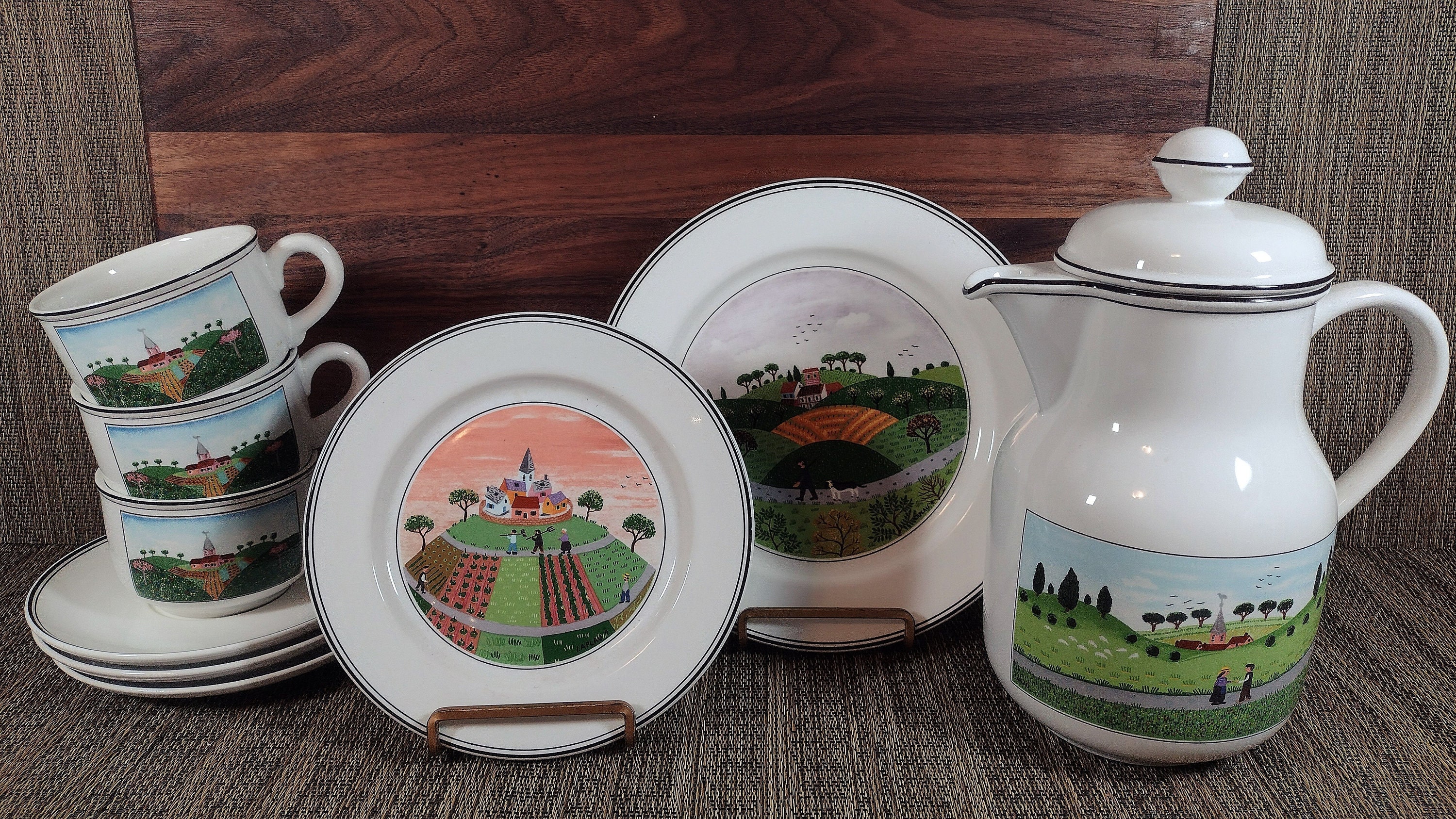 Villeroy and Boch Naif Dinnerware Amish Folk Art Style Countryside