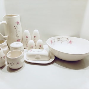 Mid Century Franciscan Duet Serving Items in this listing are serving bowl, tall pitcher, sugar\creamer, salt&pepper-items sold individually