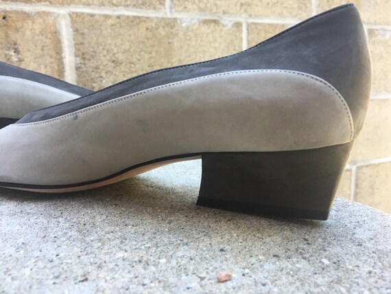 Grey Suede Escada pumps - image 6