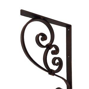 Large Iron Heavy Duty Angle Bracket-Very Strong Shelf and Counter Support for Granite and Other Solid Surfaces