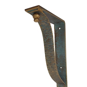 Heavy- Duty Shelf Bracket Unique Custom Iron Support - Custom look and eye-catching in design-Interior/Exterior Use