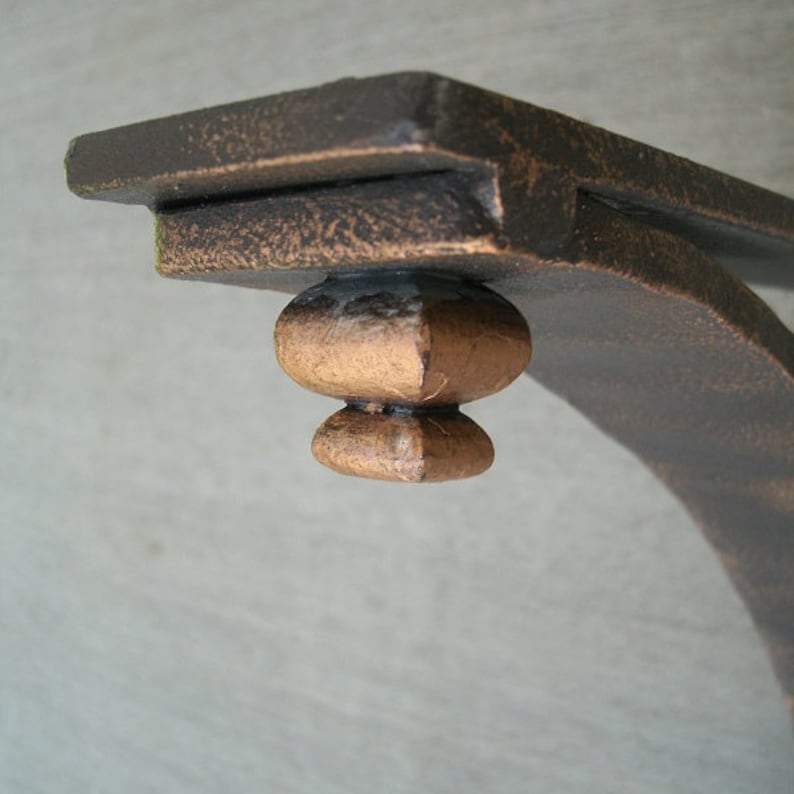 Decorative Handmade Heavy Duty Bronze Iron Angle Bracket for Etsy