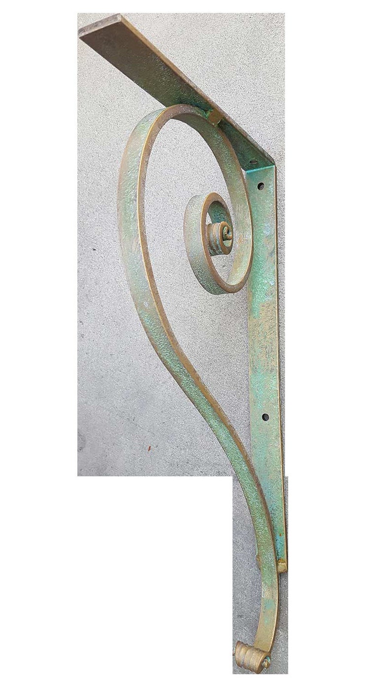 Wrought Iron Corbel For Countertop Bar Top Shelving And Decorative Detail Great Outdoor Patio Decor Large Wall Bracket Rustic