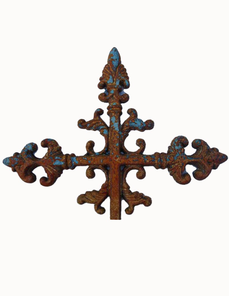 Rustic Iron Cast Iron Wall Hanging Crossideal/interior or Etsy