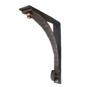 Decorative Handmade Heavy Duty Bronze Iron Angle Bracket for Shelving, Counters, Mantels & More *Mounting Bracket *Metal Bracket