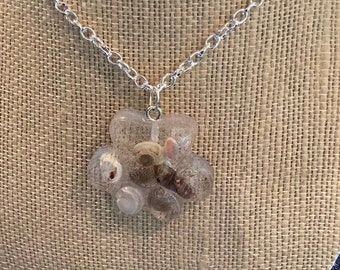 Beachy dog print necklace