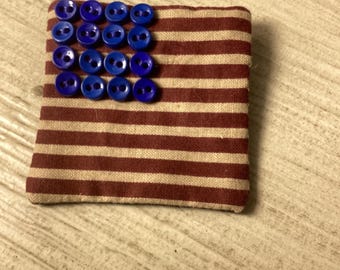 Patriotic unique flag pin brooch