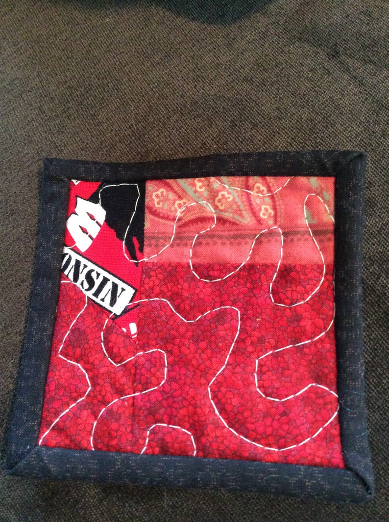 Badgers mug rug coaster