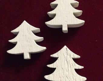 Small wood blanks.  Tree, pumpkin, star, button
